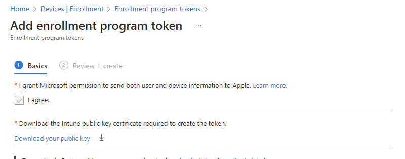 Enrollment Token