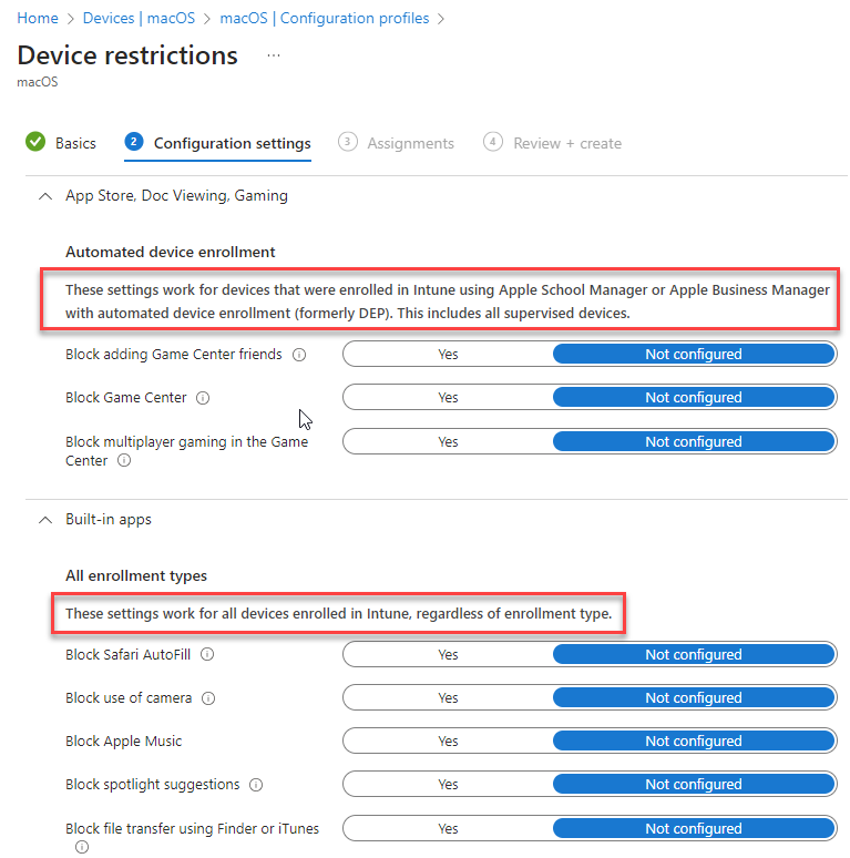 IntuneDeviceRestrictions